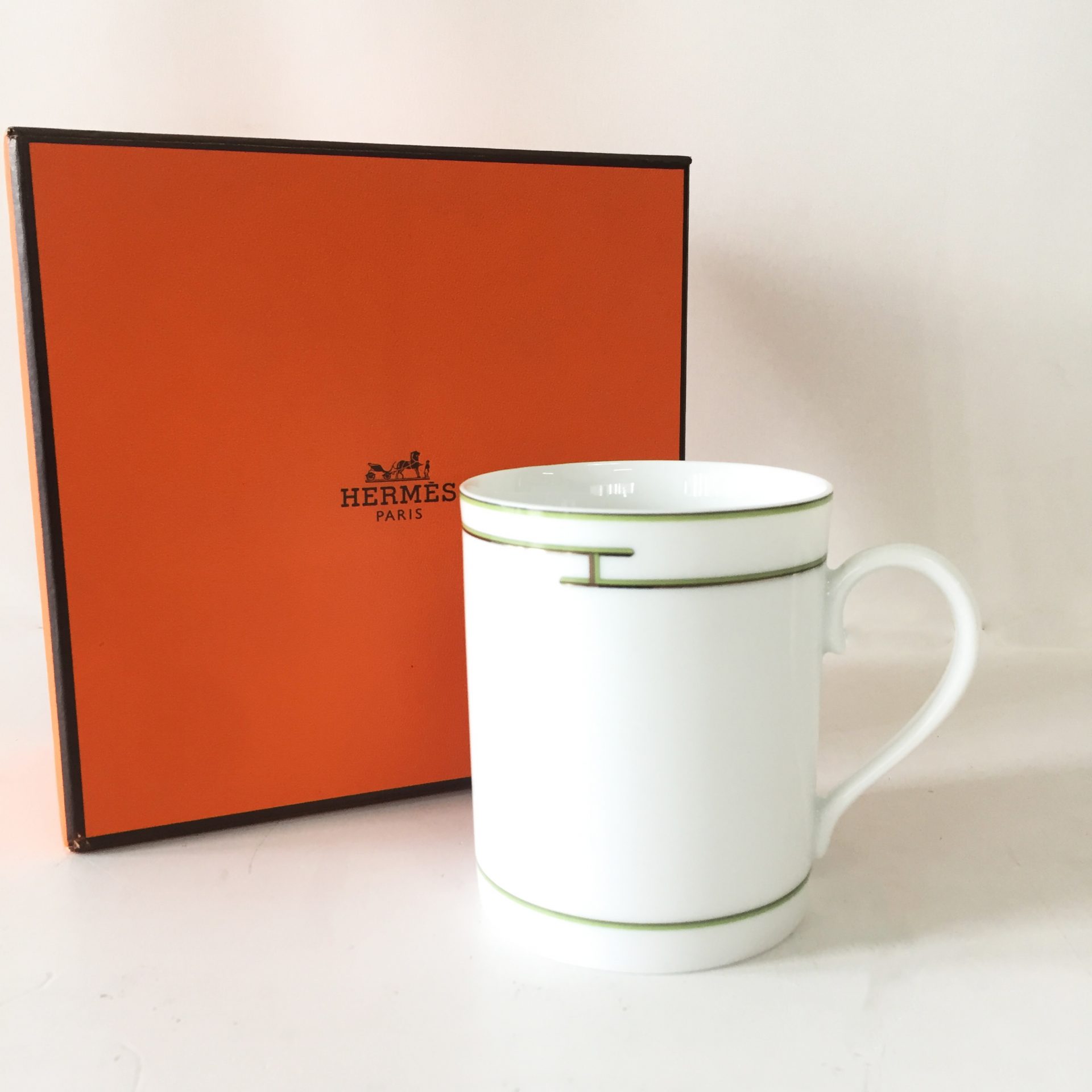 Hermes マグカップ リズム グリーン 中古買取 地域買取no 1宣言 買取モノパーク